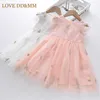 Miłość Ddmm Girls Casual Princess Sukienki Lato Cekinowa Dress Kids Wedding Party Vestidos Kostiumy odzieżowe 210715