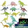 16 pezzi / set di mini dinosauro luminoso giurassico luminoso dinosauro giocattolo dinosauro neonato regalo bambini modello novità prezzo di fabbrica design esperto qualità ultimo stile