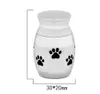 Cat Carriers Kratten Huizen Kleine Cremation Urn voor Pet Ashes Mini Keepsake Roestvrijstalen Memorial Urns Dogs Cats Holder