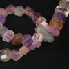 15.5"/strand Beautiful Mix Crystal Faceted Nugget Loose Beads,Cut Citrines Amethysts Rose Quartzs Pendants Charms Jewelry Making