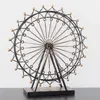 Decorative Objects & Figurines Iron Art Ferris Wheel Decoration Creative Home Living Room Decorations Birthday Gift Metal Small