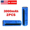 Yeni 2x 18650 Pil 3000 mah 3.7 V BRC Li-ion Fener + Evrensel Akıllı Şarj Için Şarj Edilebilir Pil