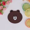 Leuke Cartoon Duck Bear Rabbit Smile Silicone Antislip Cup Mat Coasters Mok Placemat Base Keuken Accessoires Home Decor
