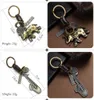 Carro de moda chaveiros amantes casal keychain sacos de música guitarra elefante skate chapéu bicicleta para chaveiro tags presentes