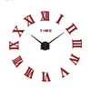Relógios de parede Modern Creative Adesivo Estilo Europeu 3D Grande Número Clock Horloge DIY Espelho Relógio Digital