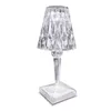 Lampade da tavolo Crystal Touch Lampada da scrivania Camera da letto Bar Illuminazione Regalo Atmosfera Diamond USB Acrilico decorativo