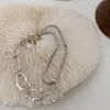 Lien, chaîne couleur argent coréen bracelet géométrique irrégulier femme simple conception unique rétro tempérament bijoux cadeaux en gros