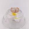 Rose Gold Plated & 925 Sterling Silver Jewelry Ring My Princess Tiara European Pandora Style Charm Crown Ring Gift 180880CZ