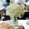 1-5 pz Bianco Babys Breath Fiori artificiali Gypsophila Fiori di plastica per la casa Decorativa FAI DA TE Wed Decorazione Party Flower Flower Y0630