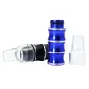 70 MM Long Glass Smoking Pipe Metal Hand Pipe Smoke Mouthpiece Water Pipe Dab Rigs Bong Accessories Wholesale
