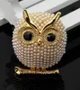 Bird Owl Brooch Pins Silver Gold Pearl Brooches Business Suit Dress Tops Corsage for Women Men Fashion Jewelry Will and Sandy