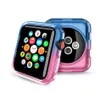 Gradiënt 2in1 Kleur Clear TPU Cases voor Iwatch 42 / 44mm 38 / 40mm Hoge kwaliteit Smart Horloge Transparante Case Cover