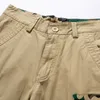 Luulla Men Summer Casual Vintage Classic Pockets Cargo Shorts Outwear Fashion Twill Cotton Camouflage 210806