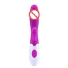 Kaninvibratorer 10 hastighet dubbelhuvud USB laddningsbar g-spot vibrator magiska trollstav massager klitoris stimulator vuxna sex leksaker