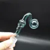 Forma de crânio de vidro de vidro queimador de óleo tubulação 10mm 14mm 19mm masculino fêmea articulação de vidro curvado tigelas de óleo Adaptador para unhas para Dab Rig Bong mais barato