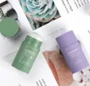 Novo Fashional Green Tea Cleansing Solid Mask Deep Clean Beauty Skin GreenTeas Moisturizing Hydrating Face Care Face Peels Facial Case Purple Case