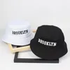 Cloches Men kobiety Brooklyn Bucket Hat Bawełniał Hip Hop Fisherman Panama Sun Summer Outdoor Street Casual Visor Cap3186484301U