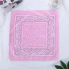 Hot selling 12PCS DIY handmade graffiti Cotton Colorful Handkerchiefs multi color fashion designer 30*30cm napkins outdoor printed headscarf