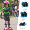 Cycling Helmets Sturdy Construction 6Pcs/Set Strong Multipurpose Youth Protective Gears Anti-Wear For Skating Scooter Riding