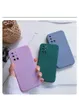 Borda reta Quadrado Líquido Silicone TPU Capas Suaves Capa para OPPO Reno 6 Pro Plus A91 A94 A95 100 pcs / lote