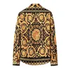 Luxury Royal Shirt Men Brand Long Sleeve s Dress s Baroque Floral Print Party Formal Camisas Hombre 210809