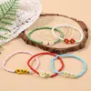 Beaded Strands Korean Söta blommor Daisy Armband Transparent färgglada handgjorda elastiska armband för kvinnor smycken Kent22