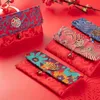 Gift Wrap Chinese Style Lucky Money Bag Cloth Floral Red Envelope Pocket Year Packet For Spring Festival's