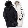 Men's Long Down Jacket Winter Style Outerwear Duck Down Padded White Black Thick Warm Parka Husband Puffer Coat Male 211206