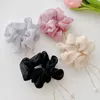 Donne Bella Nappa Perla Scrunchies setosi Moda Anelli per capelli in tinta unita per ragazze Fasce per capelli carine Accessori Festa