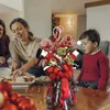 Julgran Garland hängande dörrfönster dekoration julgran Nytt år för inomhus och utomhus Xmas L220756849539