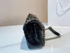 Crocodile Pattern Swick Bag Vintage Silver Chain Portable Diagonal Bags Luxury Designer Ladies Leady Sumbag