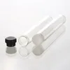 Smoking Pyrex Glass Preroll Rolling Dry Herb Tobacco Spice Miller Cigarette Cigar Holder Stash Case Storage Bottle Sealing Plastic Cover Cap Container Tank Jars DHL