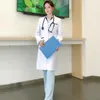 Scrubs Coats для женщин Лабораторные рабочие пальто Женская рабочая одежда с длинным рукавом Униформа Университет женской траншеи