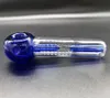 Big Water Handgreep Glas Pijp 3 Kleuren Lepel Bubbler Hybrid Spill Proof 5.3 Inch One Hitter-buizen voor droge kruidstip-oliebrander