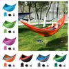 Novos 44 cores 270 * 140 cm Nylon Hammock Parachute Tecido Hammocks Viajar Caminhadas Mochilas Camping Hammockes Balanço Cama ao ar livre EWF7881