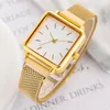 Relógios de pulso rosa Rose Golden Watches para mulheres elegantes senhoras relógio de quartzo pulseira de aço inoxidável pulseira magnética fivela alça reloj dama