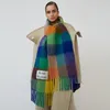 Schals AC Studios Männer und Frauen General Style Schal Designer Akne Decke Frauen farbenfrohe Plaid Tzitzit Imitation
