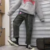 Harajuku Hip Hop Women Cargo Spodnie Wysokiej talii Koreański Wstążka Różowe Spodnie Kobiet Luźne Joggers Spodenki Kieszenie 210915