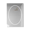 Miroirs 70x90cm smart salle de bain toilette murale murale murale coller à la maquillage domestique lumineux LED lumière avec