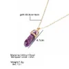 Moda modny sześciokąt Crystal Naszyjnik Czeski Opal Kamień Wisiorek Naszyjniki Biżuteria