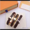 Bracelets de charme Bijoux Drop Livraison 3 couleurs pour femmes en acier inoxydable l Marque Bracelets v Accessoires Cadeaux Xnhh Lplcs
