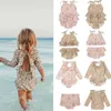 Toddler Girls Boys Swimming Suits Summer KS Brand Baby Hawaii Clothes Kids Flower Swimwear Children Swimsuits Cute Bikini 2108048972398