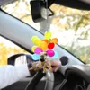 Decoratieve objecten beeldjes acryl dier auto leuke hond hangende ornament met kleurrijke luchtosfeer gift Automotive interieur accessoires