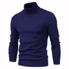 Winter-Rollkragen-dicke Herren-Pullover Casual Solid-Farbqualität warmer dünner Pullover-Pullover