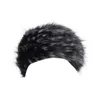 Berets Styly Women Women Hair Headwear Шляпа пушистая мода Furry Turban Wide Davi22