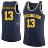 Nikivip Michigan Wolverines College #4 Isaiah Livers Basketball Jerseys #13 Ignas Brazdeikis #23 IBI WATSON MENS SYTCHED Custom Analy Name