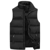 Mannen Mode Down Vest Jassen Casual Gedrukt Vest Mouwloos Outdoor Warme Vesten Down Jacket voor Heren 211124