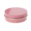 Récipients ronds en aluminium de 30 ml/60 ml pour baume à lèvres avec bouchon à vis pour baume à lèvres, cosmétique, bougies ou