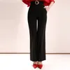 Yaz Ofis Bayanlar 2 Parça Pantolon Set Kadın Yarım Kollu Şifon Pelerin Gömlek Tops + Ince Kemer Ayak Bileği Uzunluğu Pantolon Takım 210506