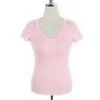 Tee Femmes Mode Femmes Rose V Col Tops Moulante À Manches Longues Blouse Sexy Automne Chemise Blusas Mujer de Moda 210417